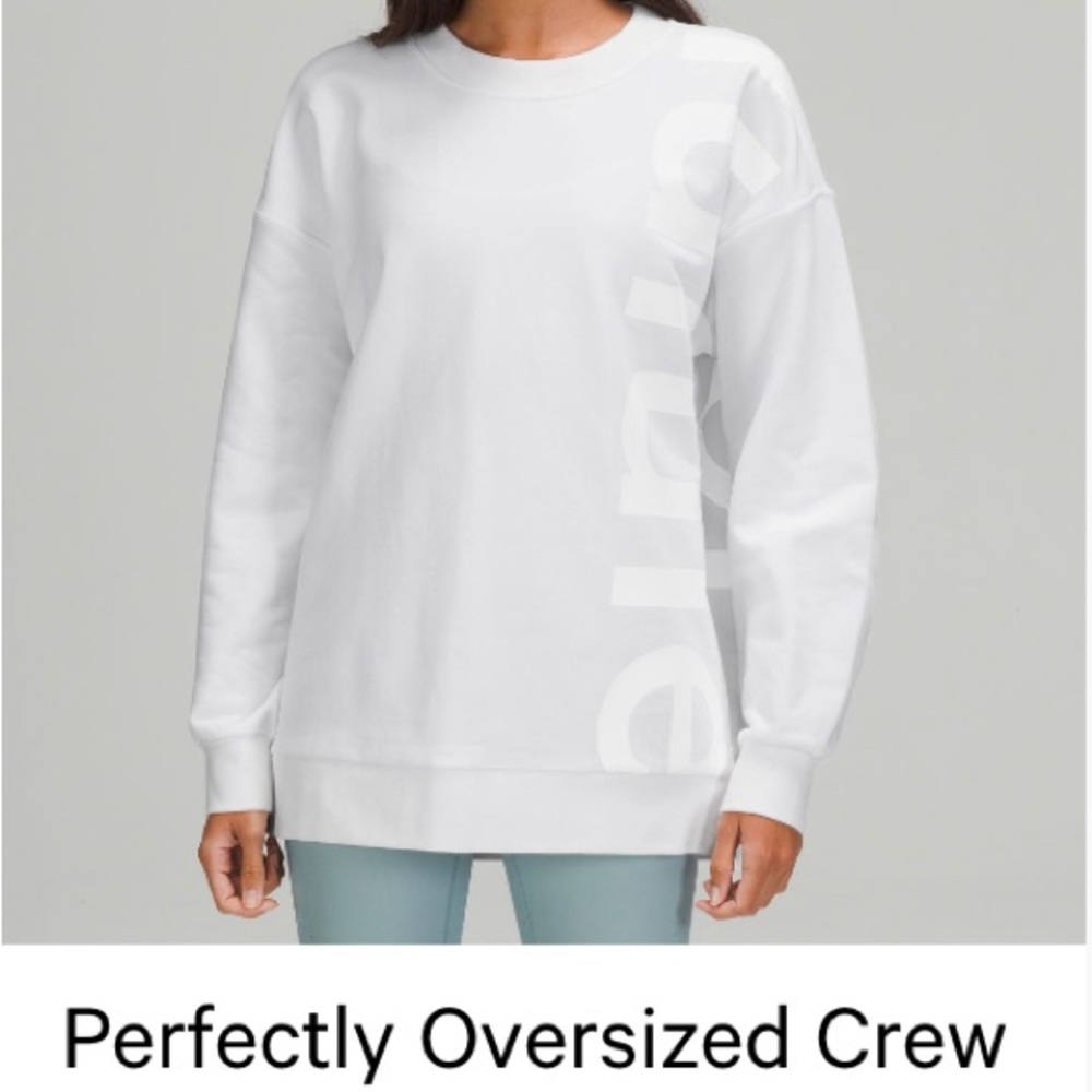 Lululemon perfectly oversized crew *logo